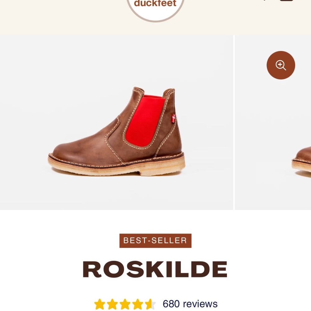 Duckfeet Roskilde Brown and Red